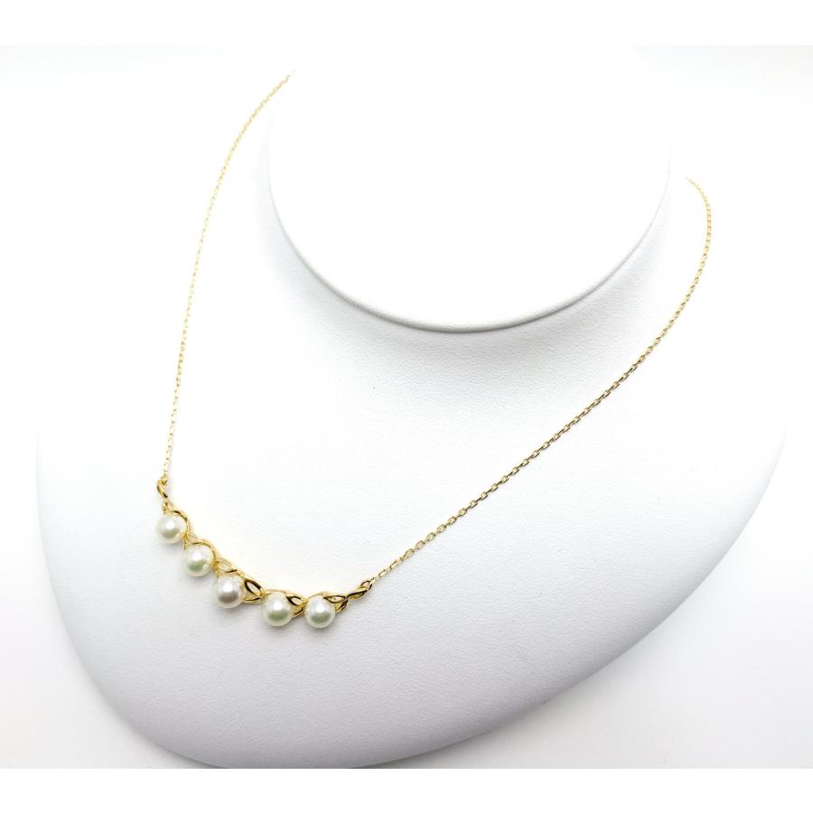 MIKIMOTO ミキモト K18 18金イエローゴールド アコヤパール 真珠 5