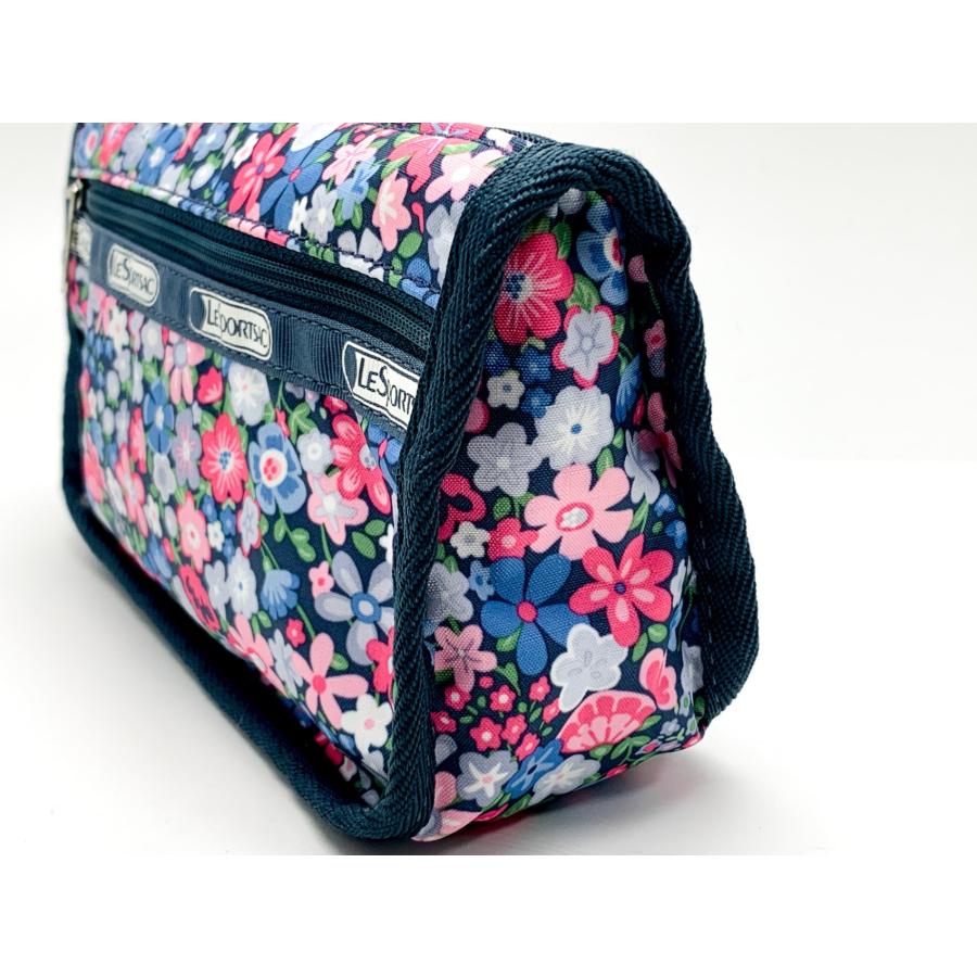 LeSportsac LESPORTSAC レスポートサック レスポ 花柄 フラワー モスグリーン ピンク 青 ポーチ 小物 ※ポスト投稿でのご発送となります｜marujyu78-brand｜05