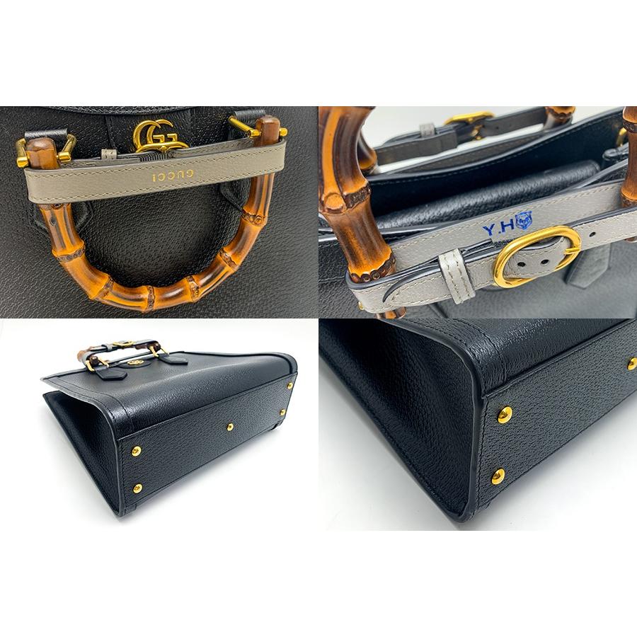 GUCCI グッチ バンブーハンドル 黒 ブラック ダイアナ スモール GUCCI グッチ バンブーハンドル 黒 ブラック ダイアナ スモール