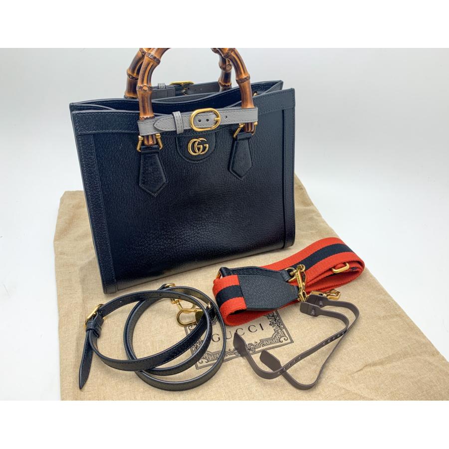 GUCCI グッチ バンブーハンドル 黒 ブラック ダイアナ スモール GUCCI グッチ バンブーハンドル 黒 ブラック ダイアナ スモール