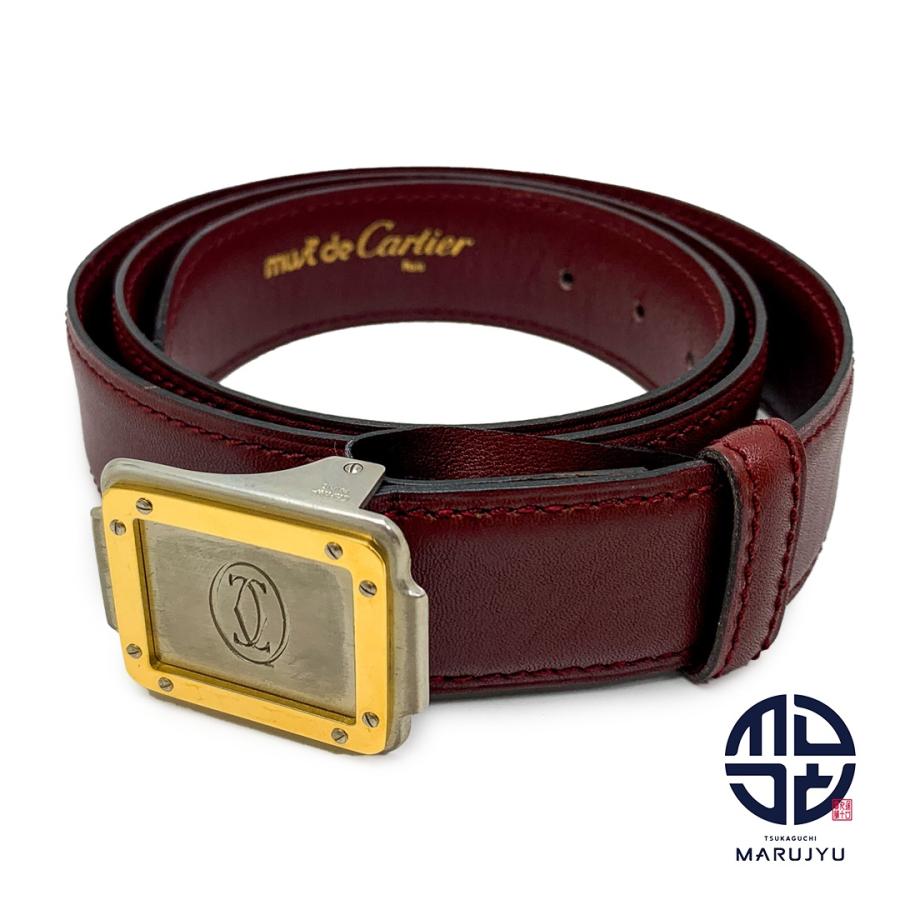 Cartier カルティエ ボルドー ワインレッド えんじ色 サントス ドゥ