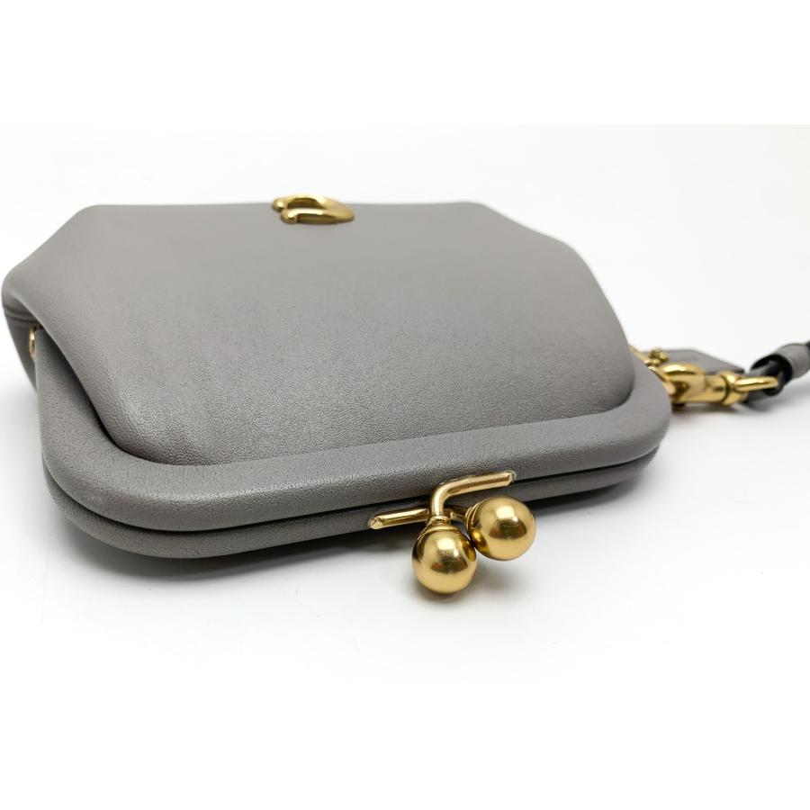 COACH コーチ グレー系 キスロック コインパース CC522 がま口 COACH コーチ グレー系 キスロック コインパース CC522 がま口