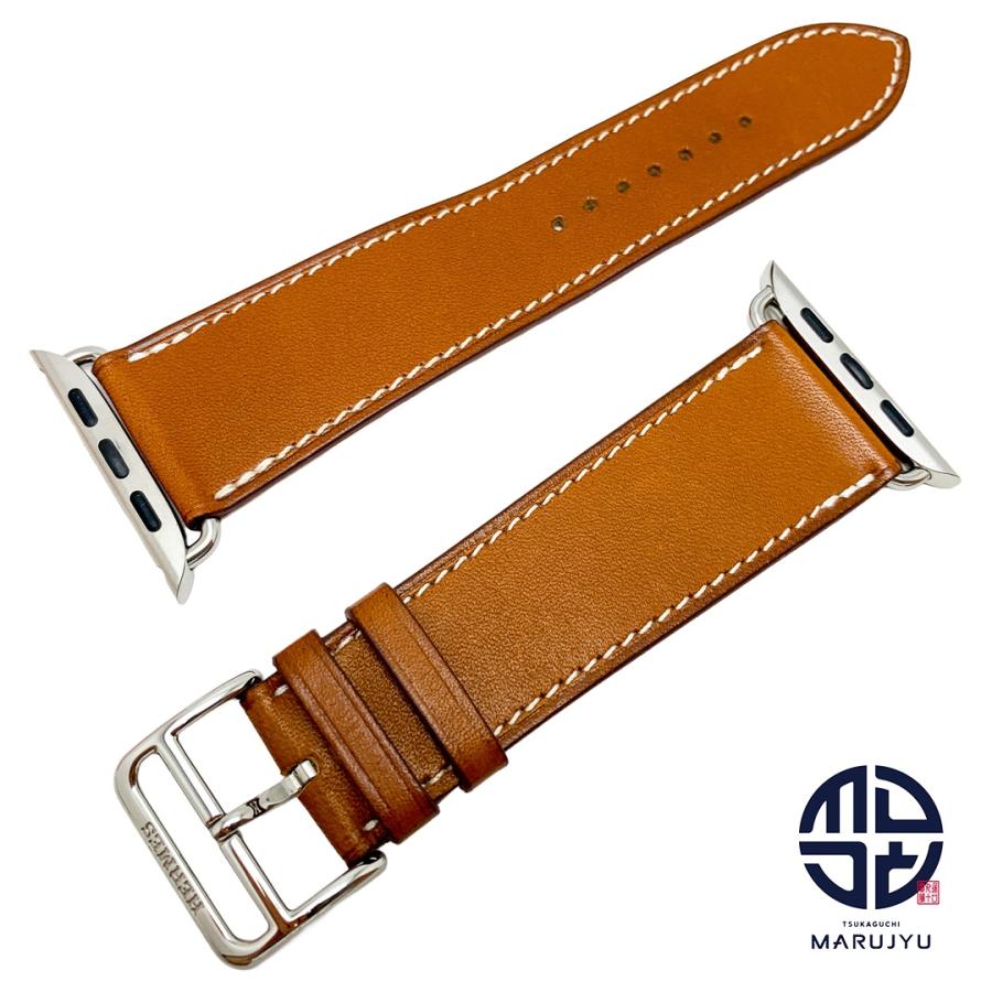 Apple Watch Hermès レザーベルト ブラウン HERMES エルメス アップルウォッチ ベルト Apple Watch 小物 スマート