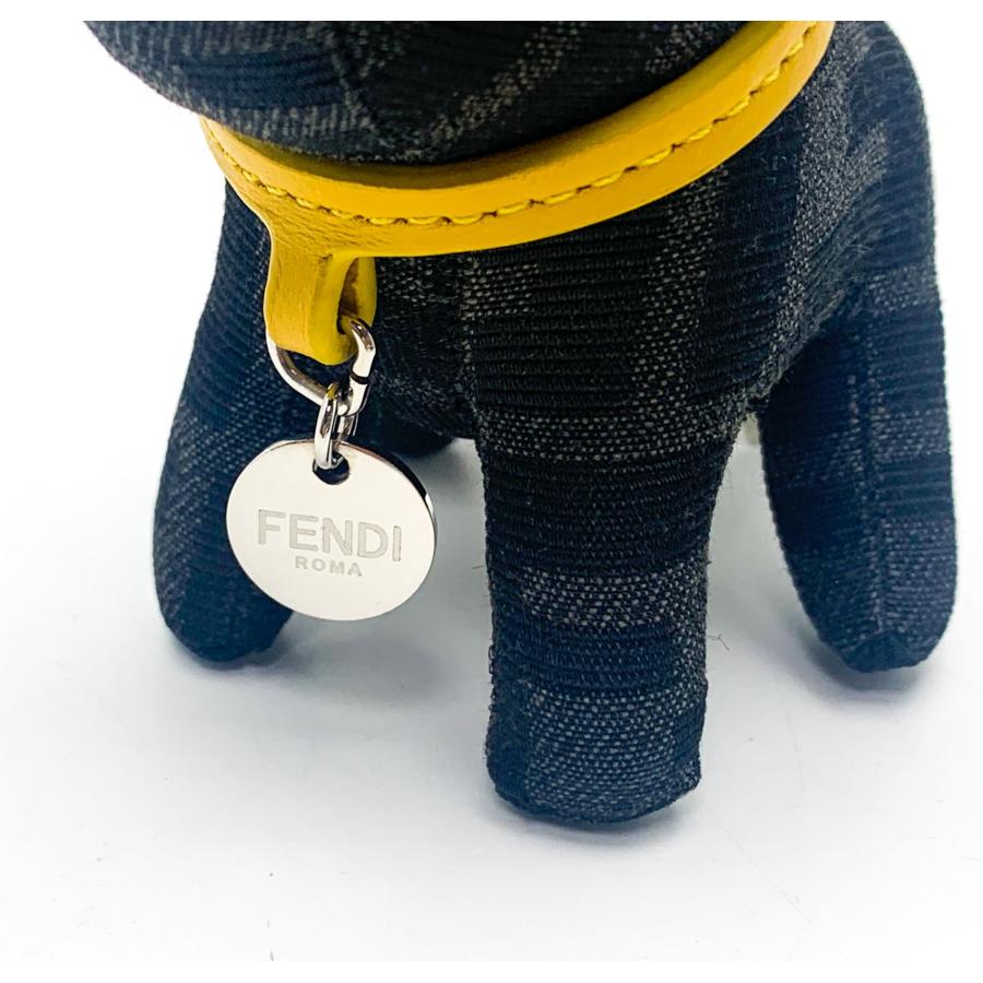 FENDI フェンディ ドッグ チャーム FENDI フェンディ イヌ ドッグ 犬モチーフ FFジャガード ITO