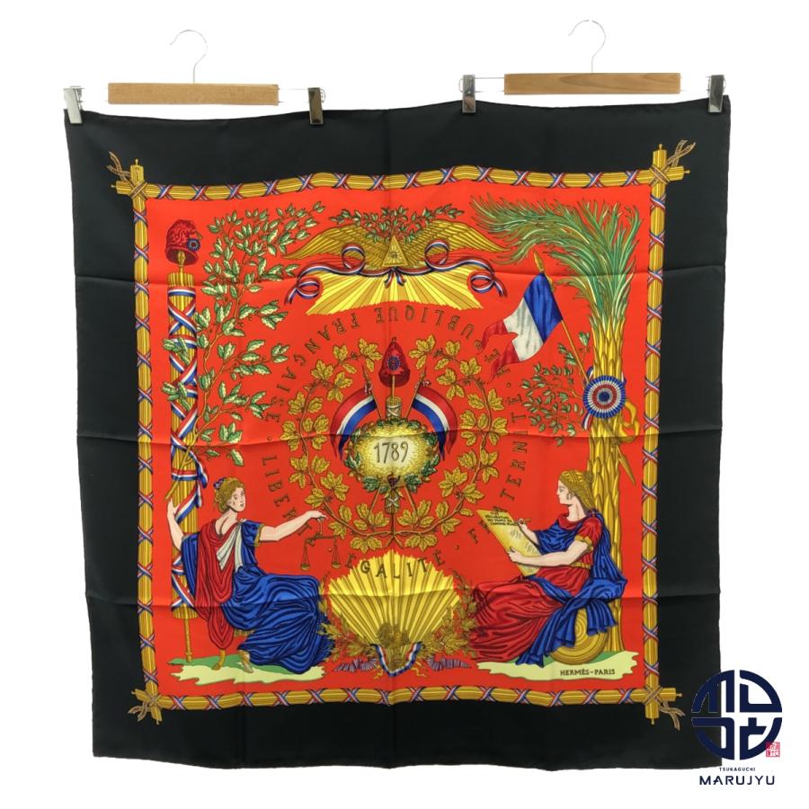 HERMES エルメス カレ90 LIBERTE EGALITE FRATERNITE REPUBLIQUE
