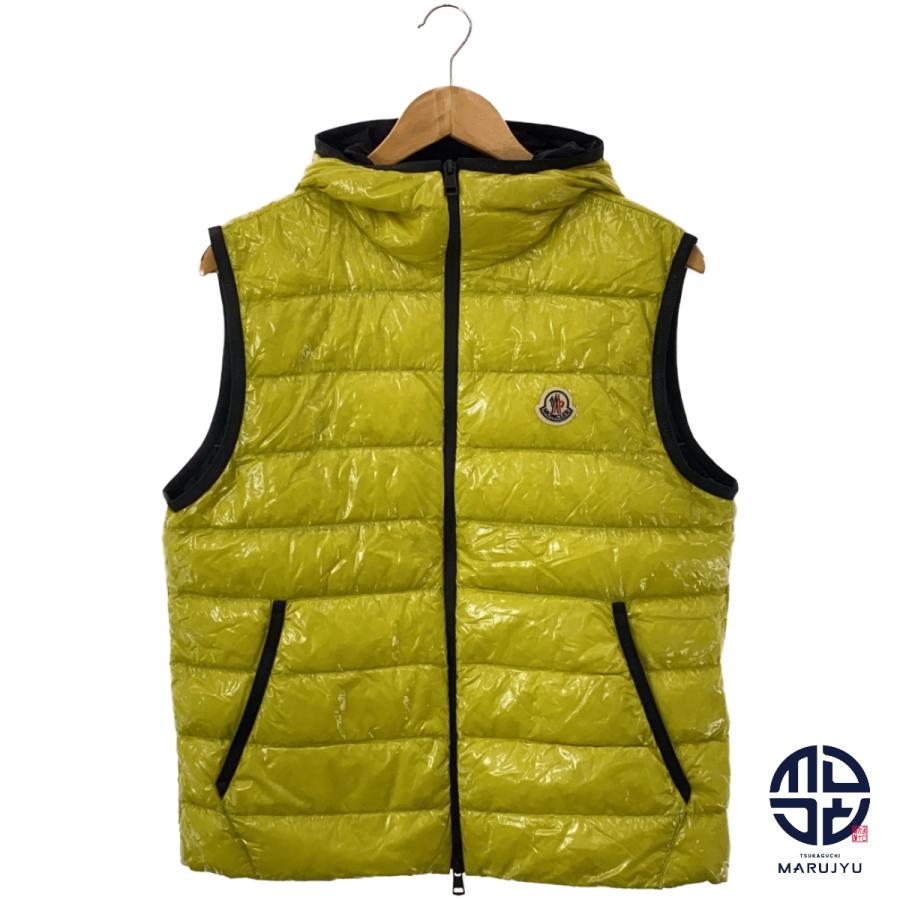 MONCLER Off-White】 ダウン 折込み ベスト 取り外し可能 イエロー MONCLER Off-White】 ダウン 折込み ベスト 取り外し可能 イエロー