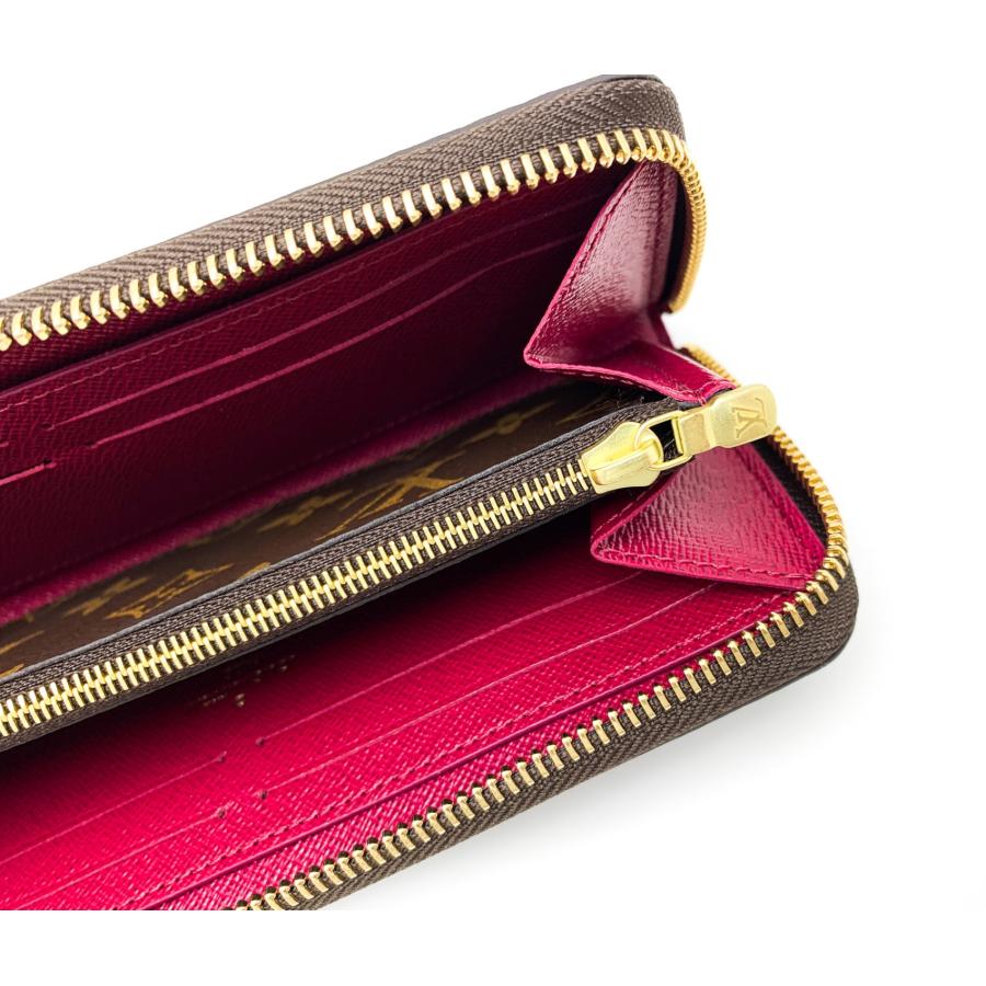 ルイヴィトン【最高級美品】モノグラム フューシャ ジッピークレマンス　レディース ルイヴィトン【最高級美品】モノグラム フューシャ ジッピー