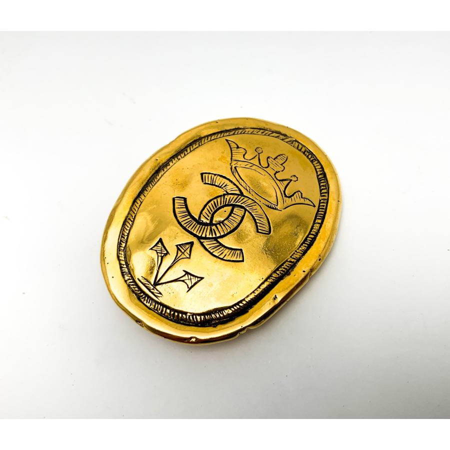 CHANEL シャネル CC ロゴブローチ GP CHANEL シャネル GP メタル ゴールドカラー ココマーク CCマーク