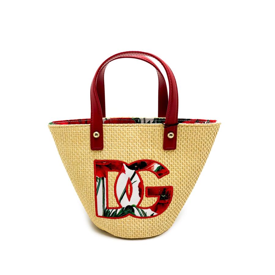 ドルチェ&ガッバーナ ジュニア ストローbag かごバッグ DOLCE＆GABBANA ドルチェ＆ガッバーナ D＆G ストロー かごバック