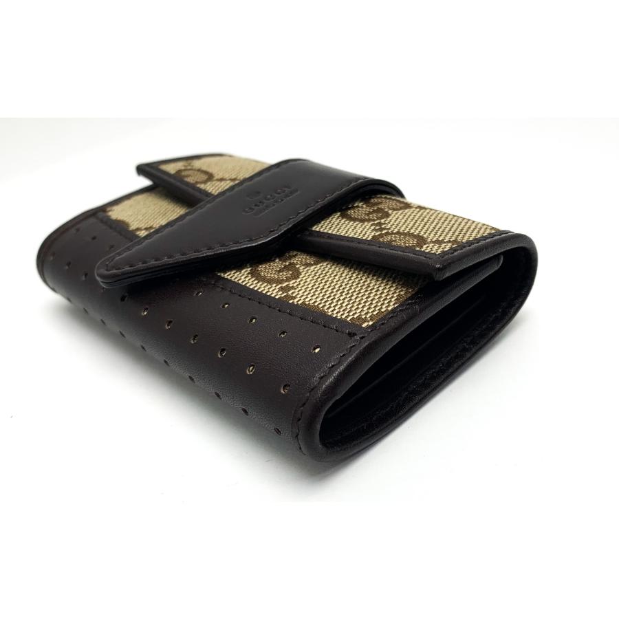 GUCCI レザー＆キャンパス　GG柄　6連キーケース　メンズ、レディースOK 楽天市場】【中古】GUCCI グッチ GGキャンバス 6連キーケース