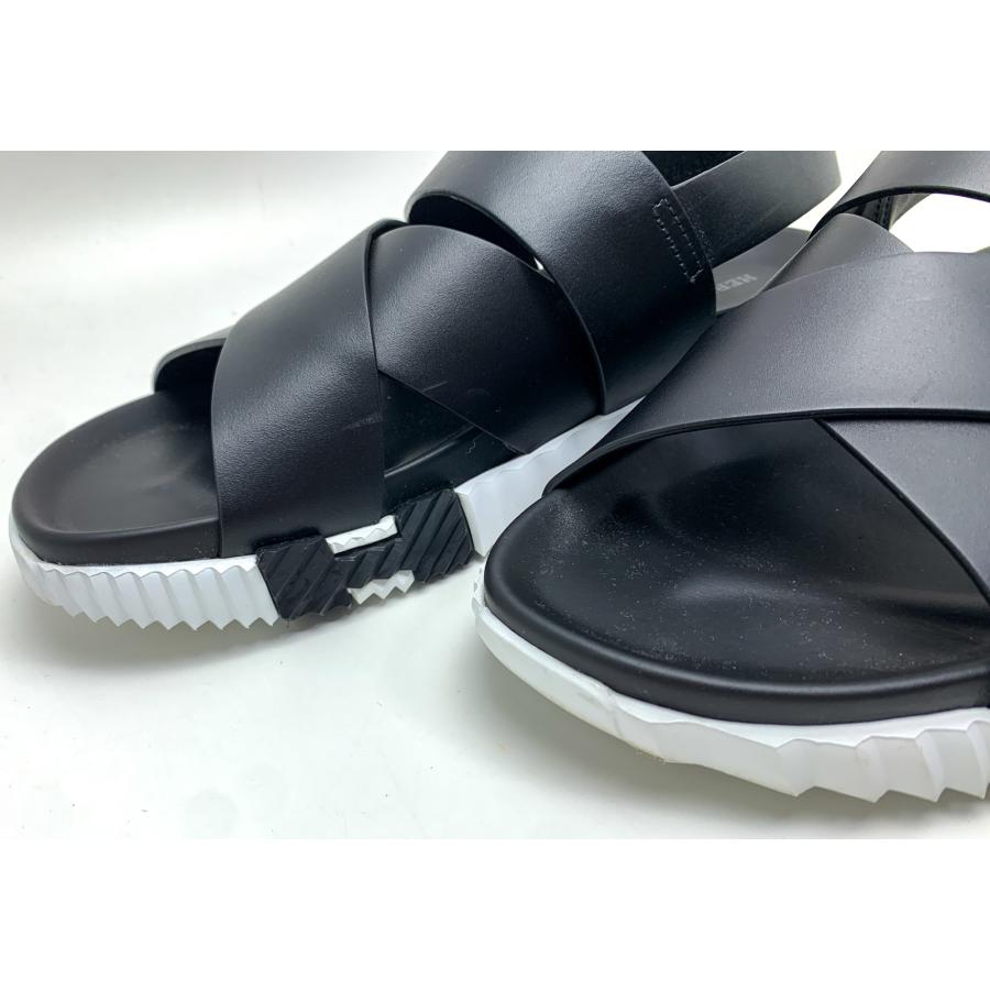HERMES エルメス 黒 ブラック 白 ホワイト サンダル エレクトリック