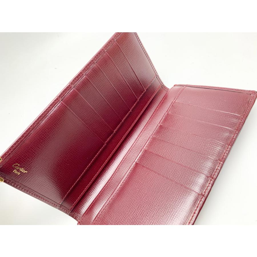 CARTIER Cartier カルティエ ボルドー マストライン 二つ折り