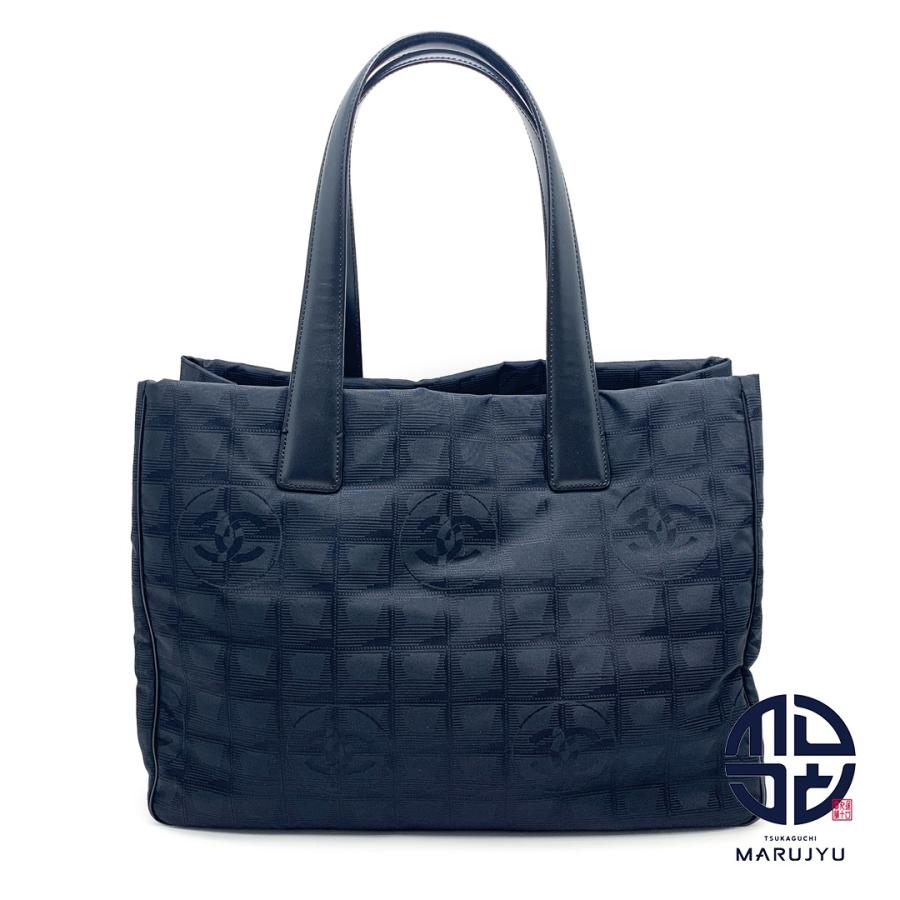 CHANEL シャネル 黒 ブラック ニュートラベルライン トートMM トート