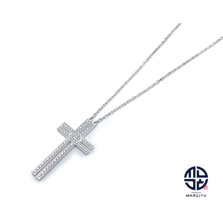 【値下げ】Cartier カルティエ クロス ネックレス ダイヤ WG 750 CARTIER Cartier カルティエ 750 K18WG 18金ホワイトゴールド クロス