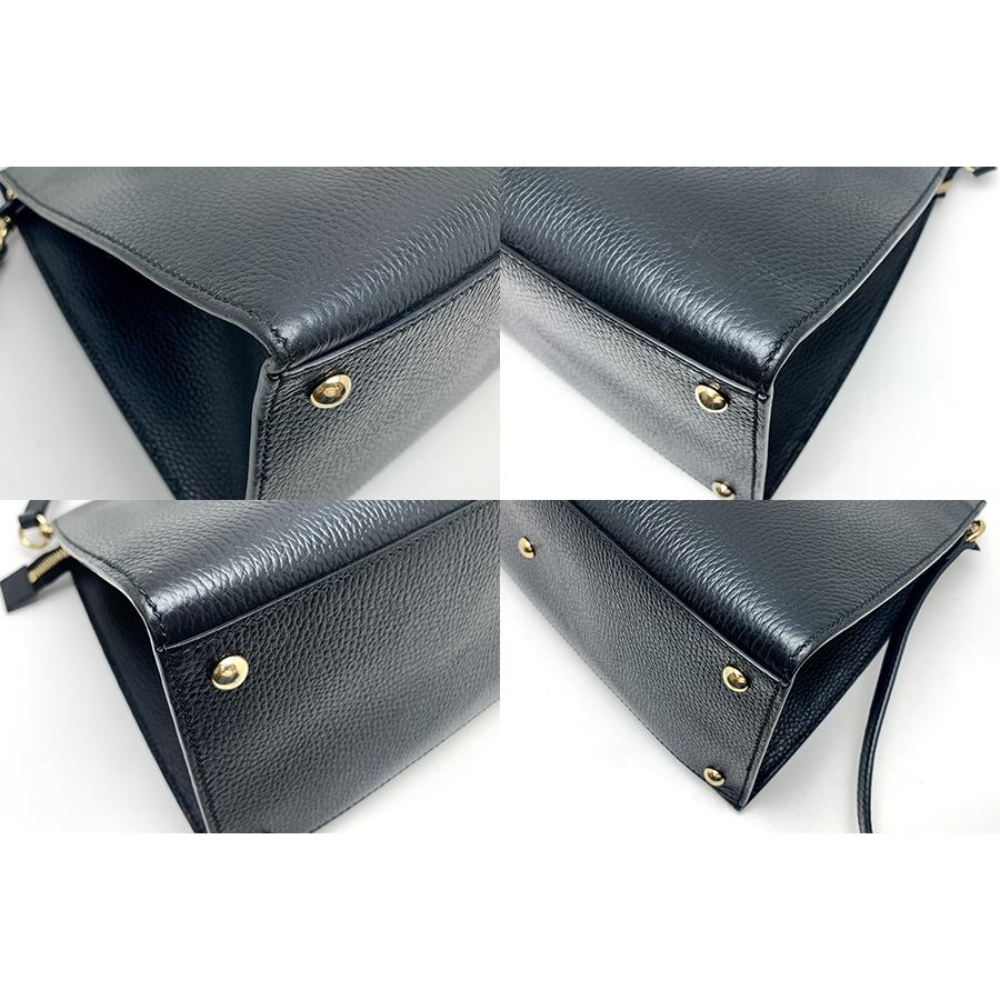 GUCCI グッチ 黒 ブラック SOHO ソーホー インターロッキングG