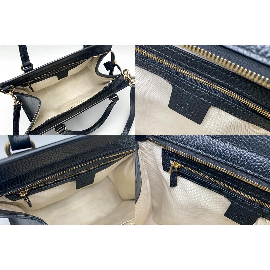 GUCCI グッチ 黒 ブラック SOHO ソーホー インターロッキングG