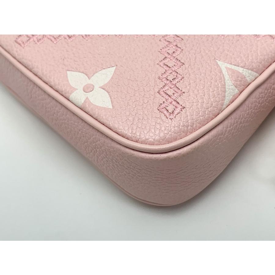 【極美品】ルイヴィトン アンプラント ミニ ポシェット アクセソワール ポーチ LOUIS VUITTON ルイヴィトン アンプラント ブロデリー ローズ