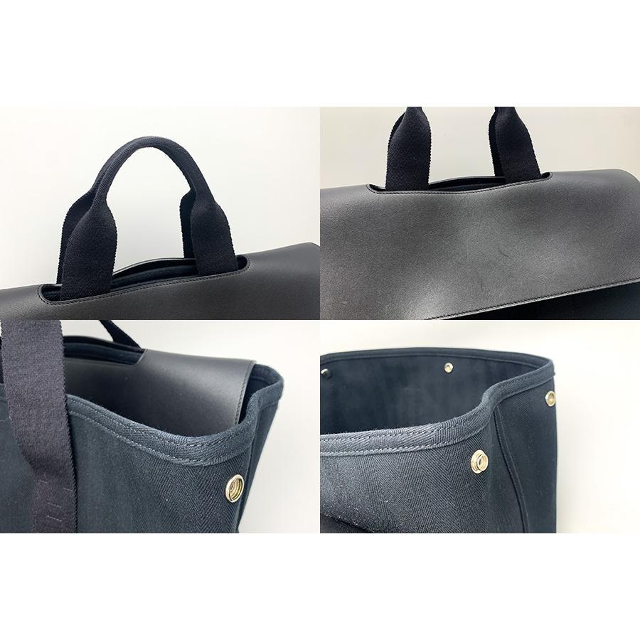 HERMES エルメス 黒 ブラック ヴァルパライソMM トートバッグ
