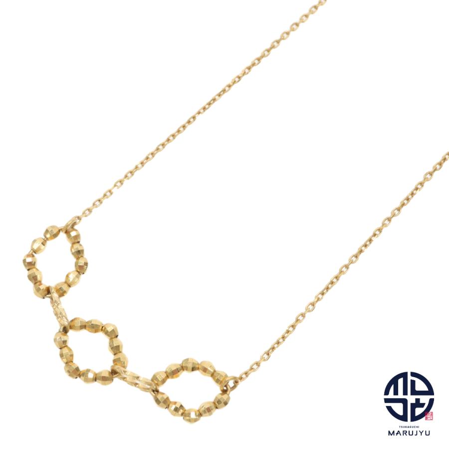 ココシュニック　ネックレス　k18 イエロー COCOSHINIK ココシュニック K18YG 18金イエローゴールド フープ