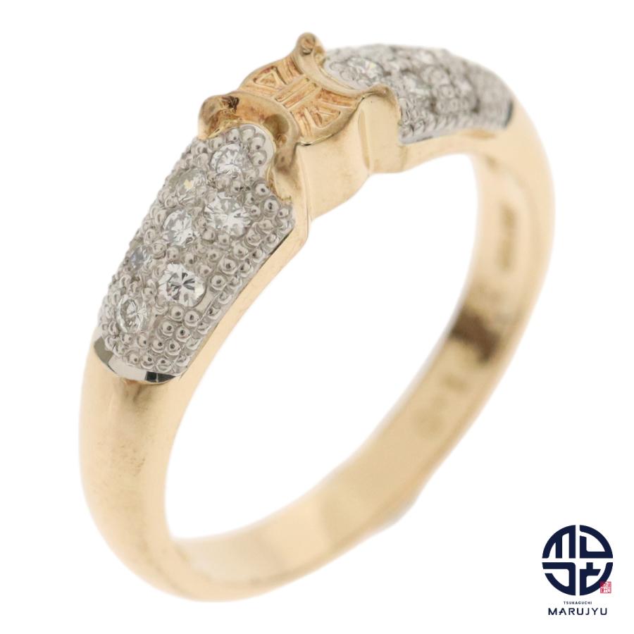 CELINE セリーヌ 750YG 18金イエローゴールド K18 Pt900 プラチナ