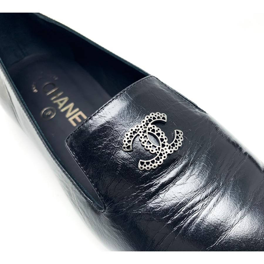 CHANEL シャネル 黒 オペラシューズ フラットパンプス G30637 レディース クツ 靴 アパレル サイズ35C(約22cm)｜marujyu78-brand｜06