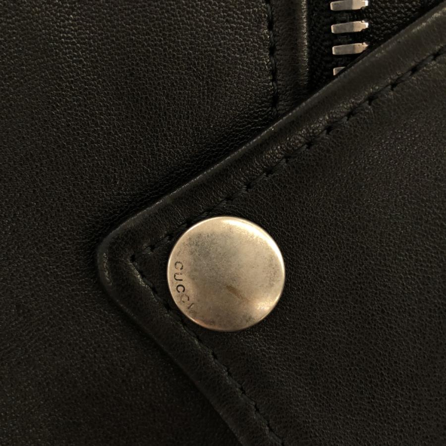 m*o様 直営店購入極美品 GUCCI グッチ ラムレザージャケット46ブラック GUCCI - 美品 90s 00s グッチ トムフォード期 シェリーライン