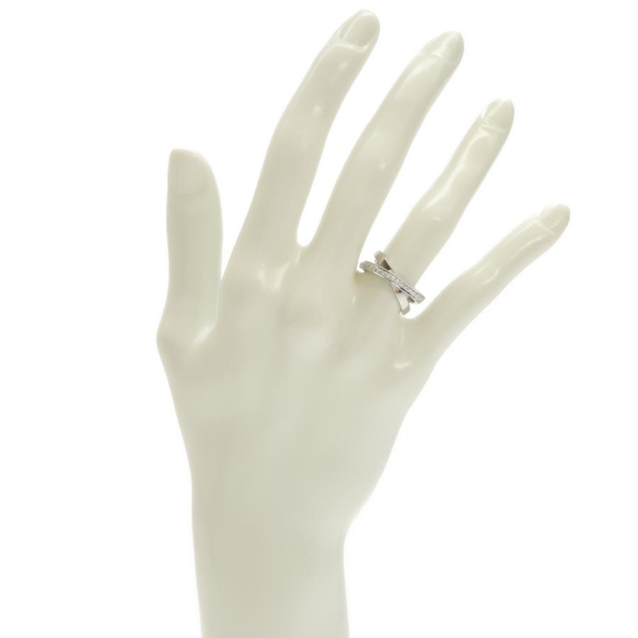 み*い様 ヴァンドーム　pt900 リング　ダイヤモンド VENDOME ヴァンドーム Pt900/K18PGダイヤモンドリング D0.19 4.8