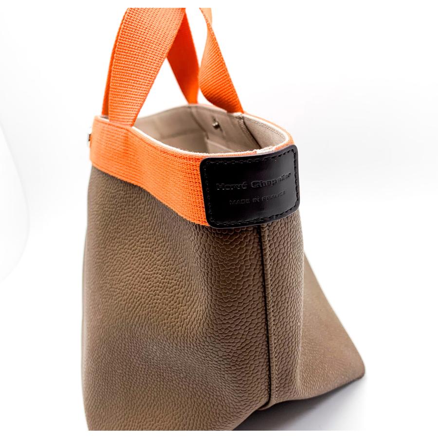 【美品】エルベシャプリエ　ハンドバッグ レザー 707GP リュクス 舟形 Herve Chapelier（エルベシャプリエ）707GP リュクス舟型トートM