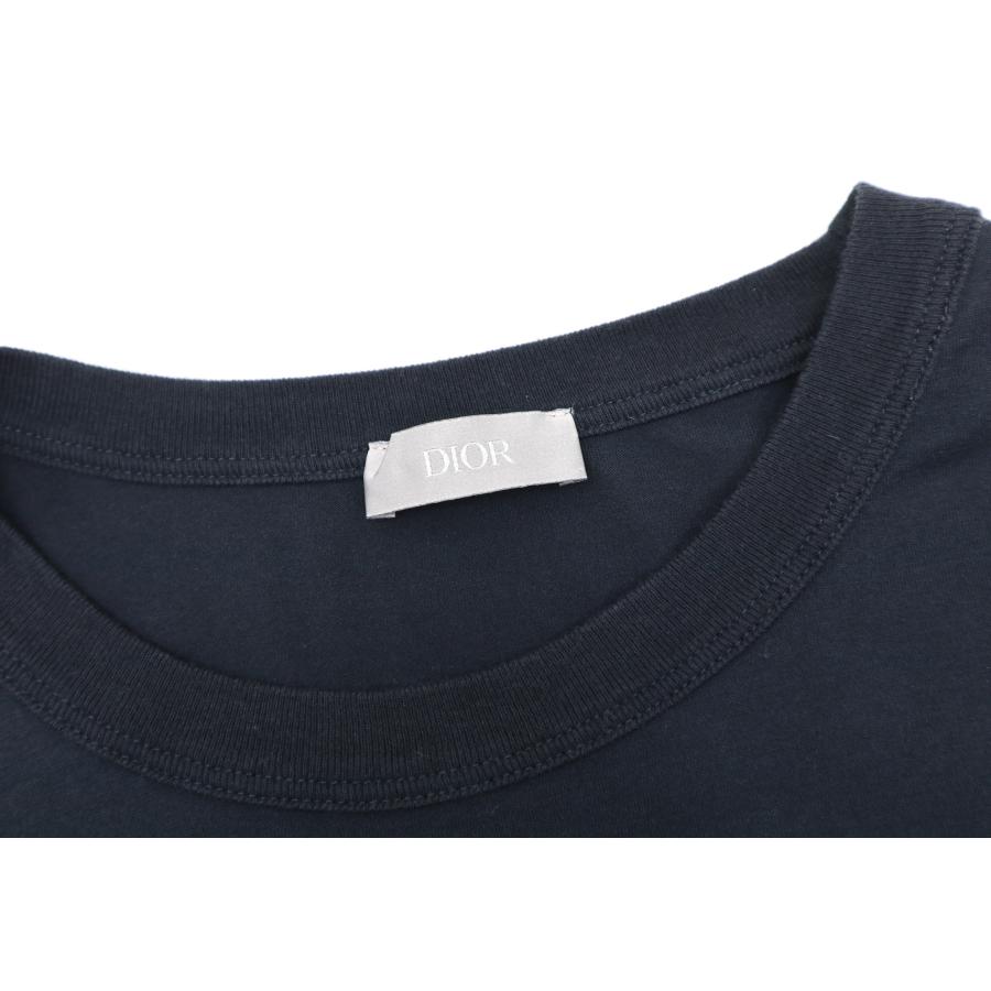 DIOR ディオール ネイビー アトリエ 長袖 ロング ロゴ Tシャツ DIOR ディオール ネイビー アトリエ 長袖 ロング ロゴ Tシャツ
