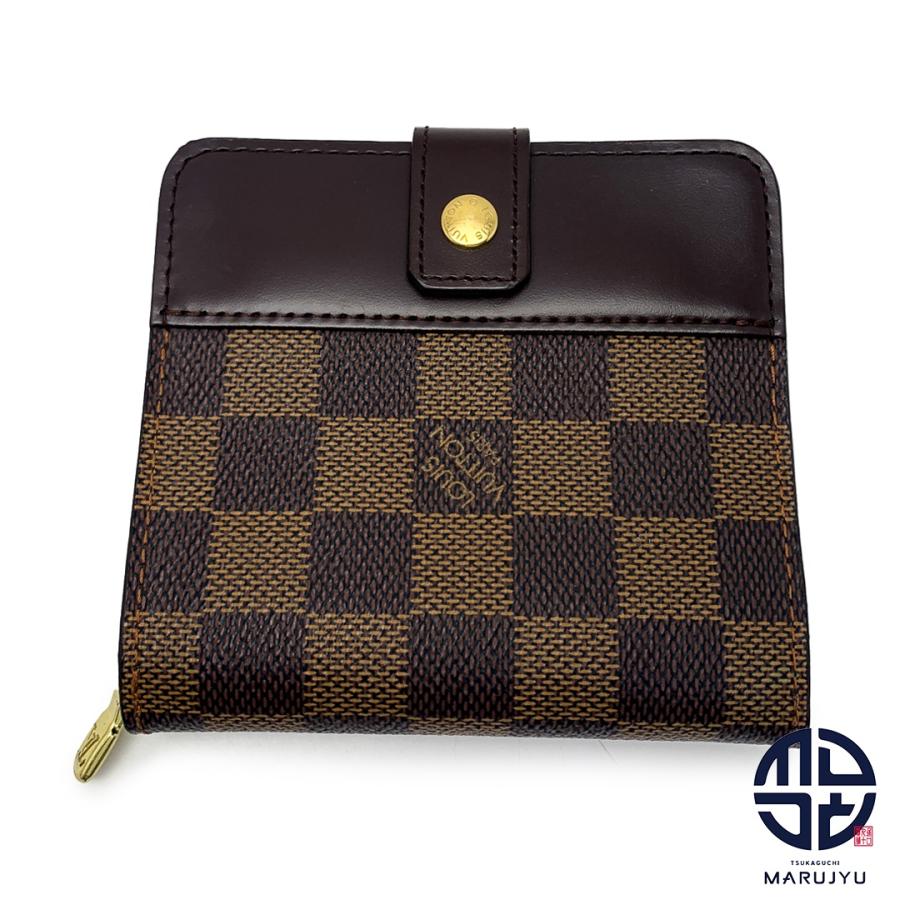 LOUIS VUITTON ルイヴィトン LV ダミエ コンパクトジップ N61668 二