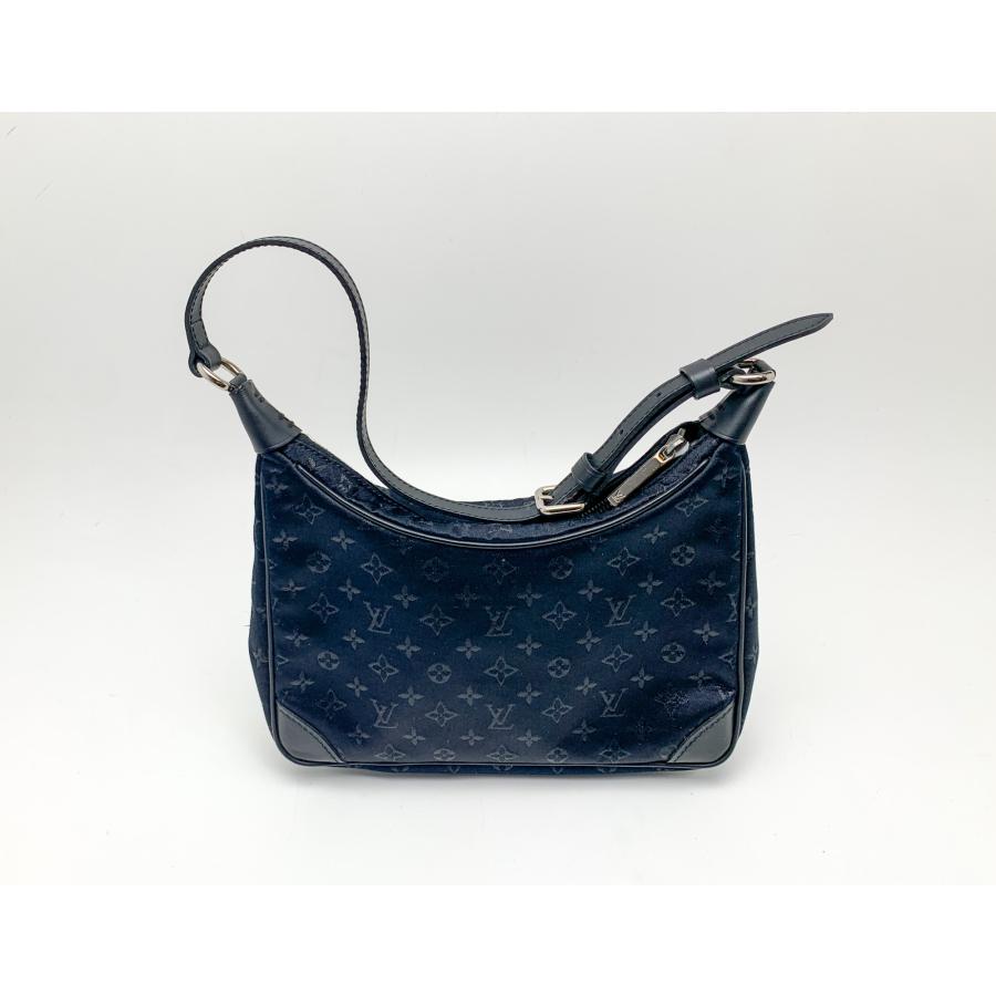 LOUIS VUITTON ルイヴィトン モノグラムサテン 黒 ブラック