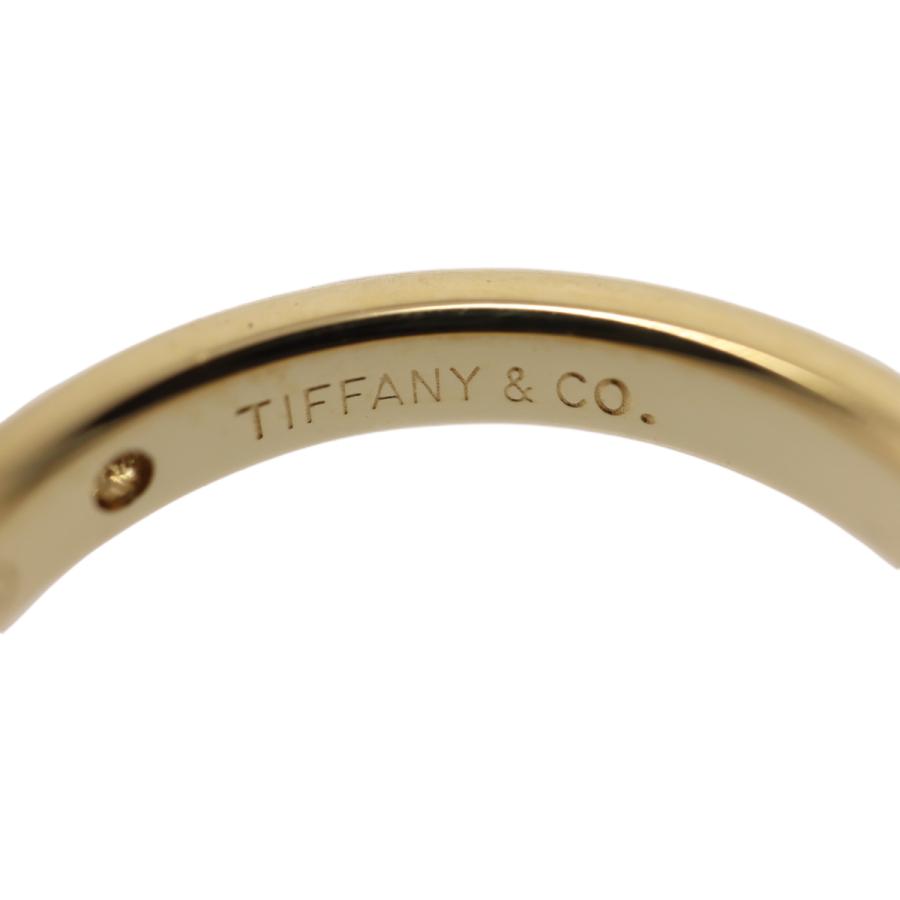 Tiffany エルサペレッティバンドリング k18 750YG ダイヤ1P