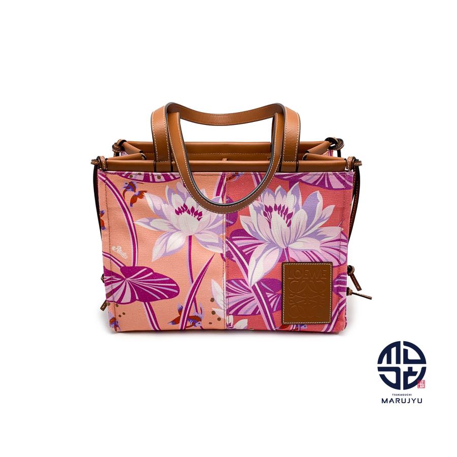 LOEWE ロエベ パウラズイビザ 花柄 クッショントート スモール