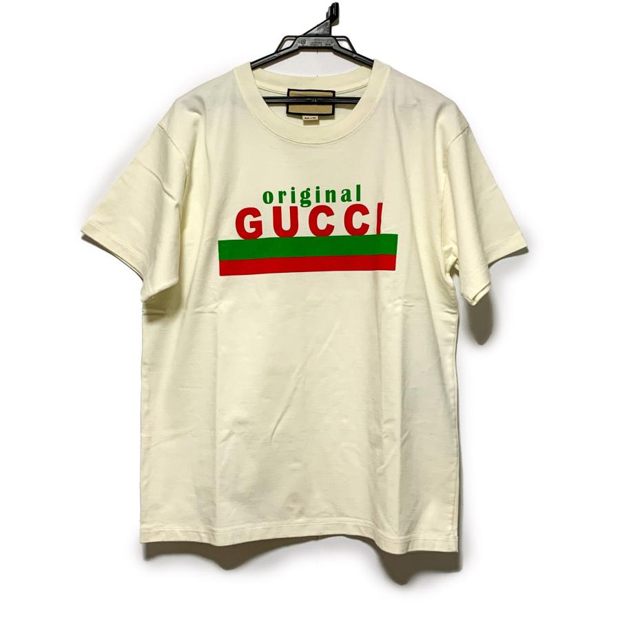 GUCCI グッチ ORIGINAL プリント オーバーサイズ ロゴ Tシャツ GUCCI グッチ ORIGINAL プリント オーバーサイズ ロゴ Tシャツ