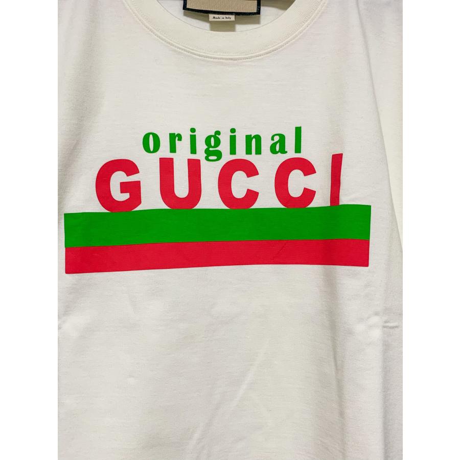 GUCCI グッチ ORIGINAL プリント オーバーサイズ ロゴ Tシャツ GUCCI グッチ ORIGINAL プリント オーバーサイズ ロゴ Tシャツ
