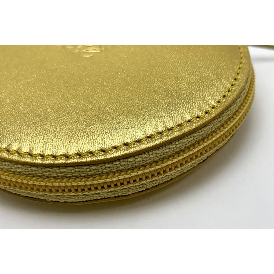 LOEWE ロエベ ゴールドカラー 丸型 コインケース 小銭入れ 財布