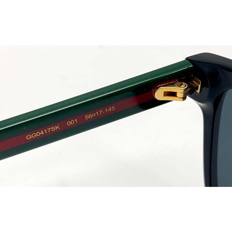 GUCCI グッチ 黒 ブラック シェリーライン サングラス GG0417SK