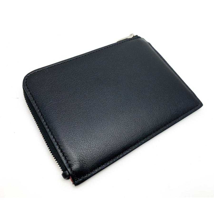 J&M Davidson L字ジップ カード ケース 財布　黒 レザー J&M Davidson L字ジップ カード コインケース 財布 黒 レザー