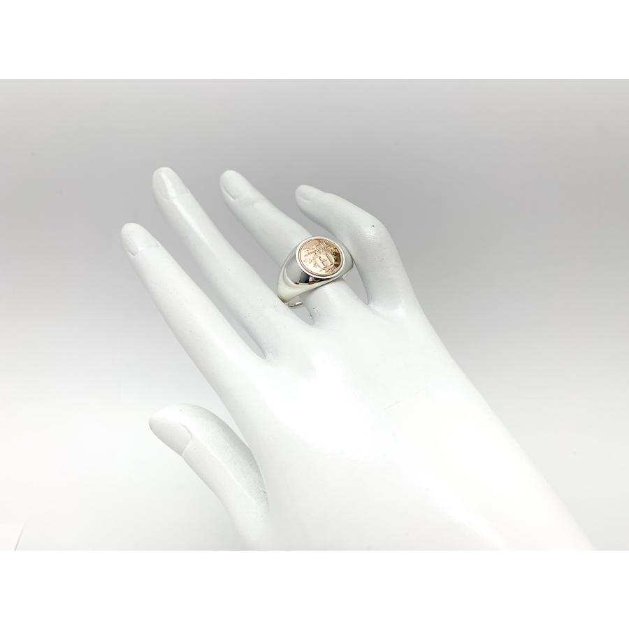 HERMES エルメス SV925 750 シルバー 18金 エクスリブリス