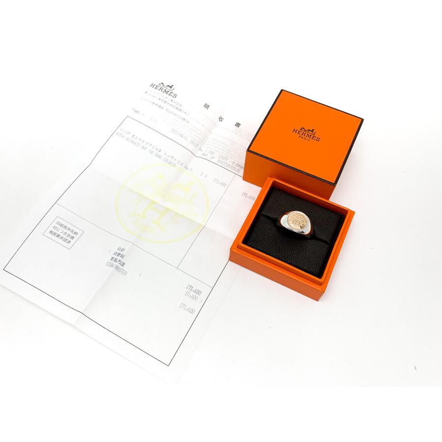HERMES エルメス SV925 750 シルバー 18金 エクスリブリス