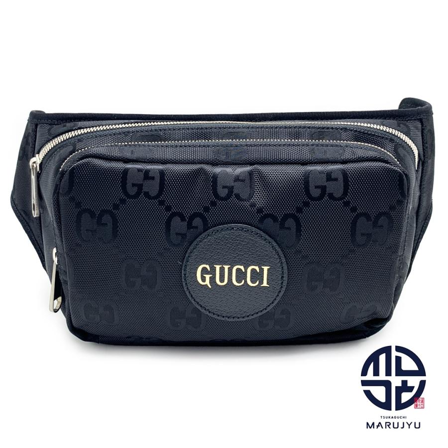GUCCI グッチ 黒 ブラック GGロゴ Gucci Off The Grid ウエストポーチ
