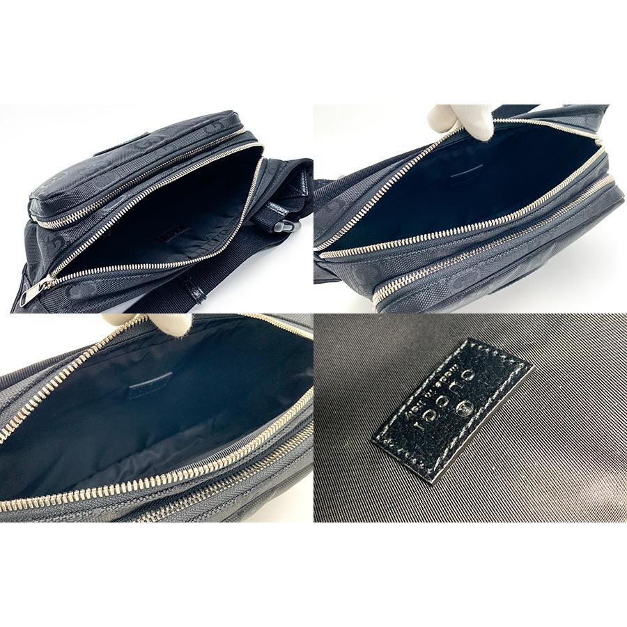 GUCCI グッチ 黒 ブラック GGロゴ Gucci Off The Grid ウエスト