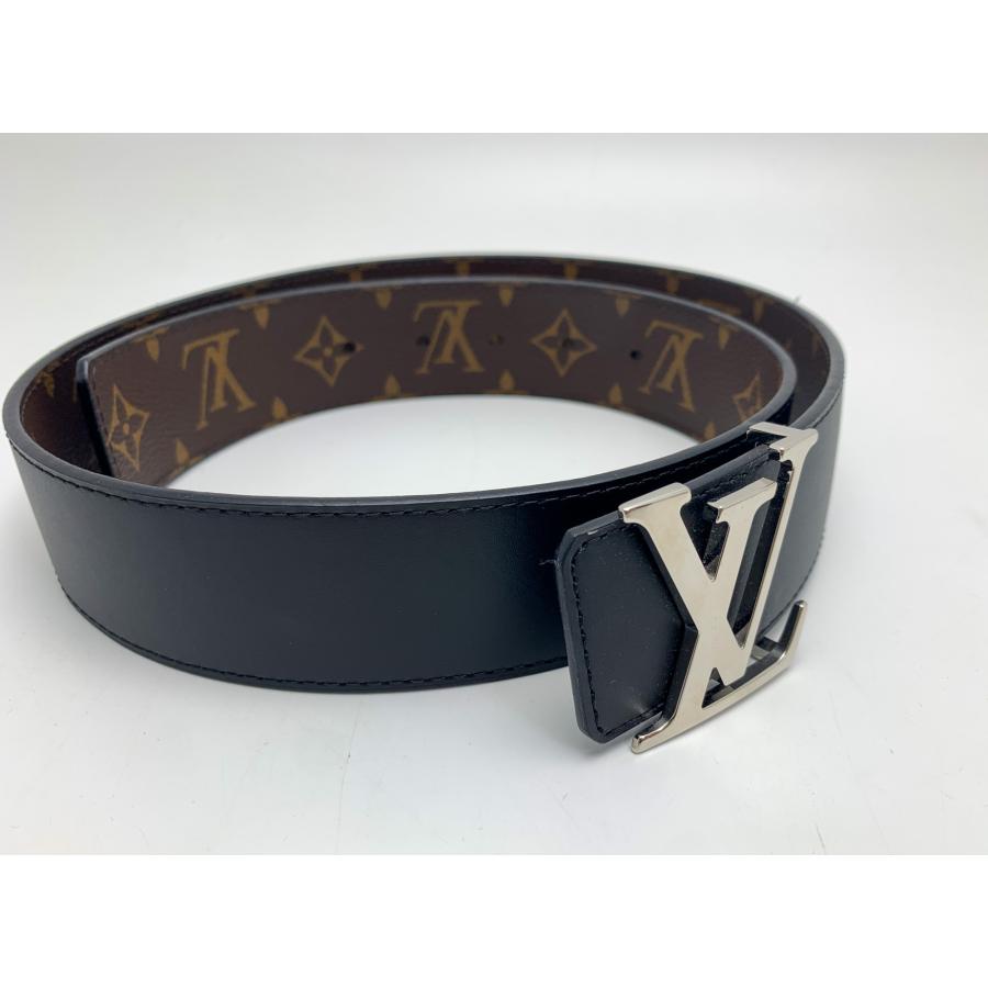 極美品Louis Vuitton グレー モノグラムベルト ベルト・LV シェイク 40MM リバーシブル モノグラム・エクリプス