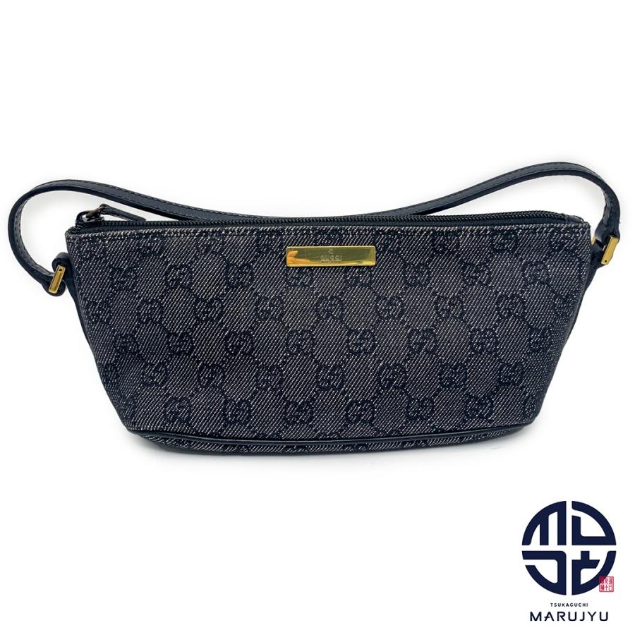 GUCCI グッチ GGキャンバス 黒 ブラック アクセサリーポーチ 07198 