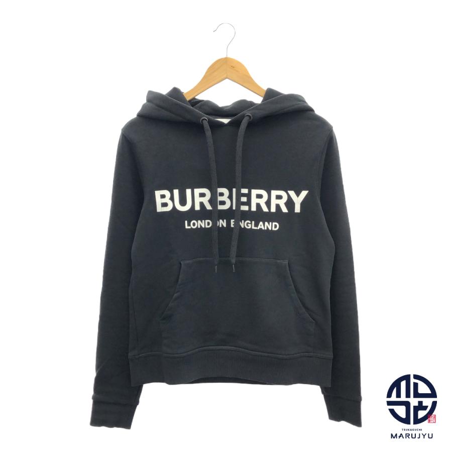BURBERRY バーバリー 黒 ブラック ポルター ロゴプリント プルオーバー