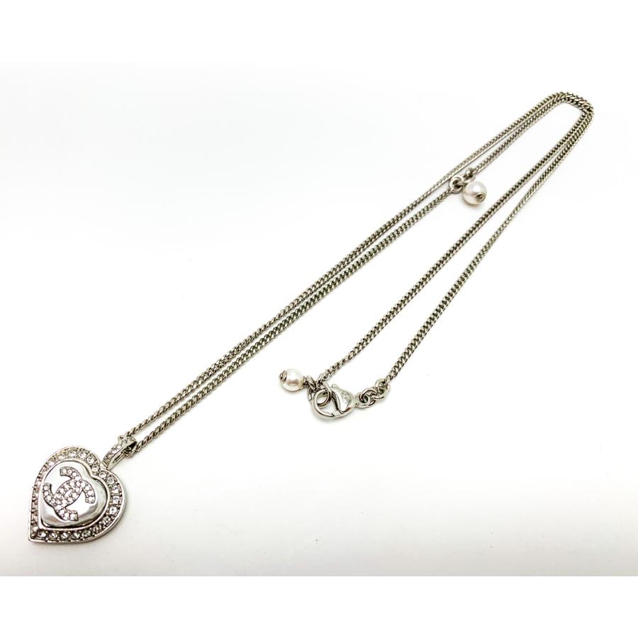 美品CHANEL シルバー CCマーク ネックレス CHANEL シャネル ネックレス/ペンダント/ブレス メンズ