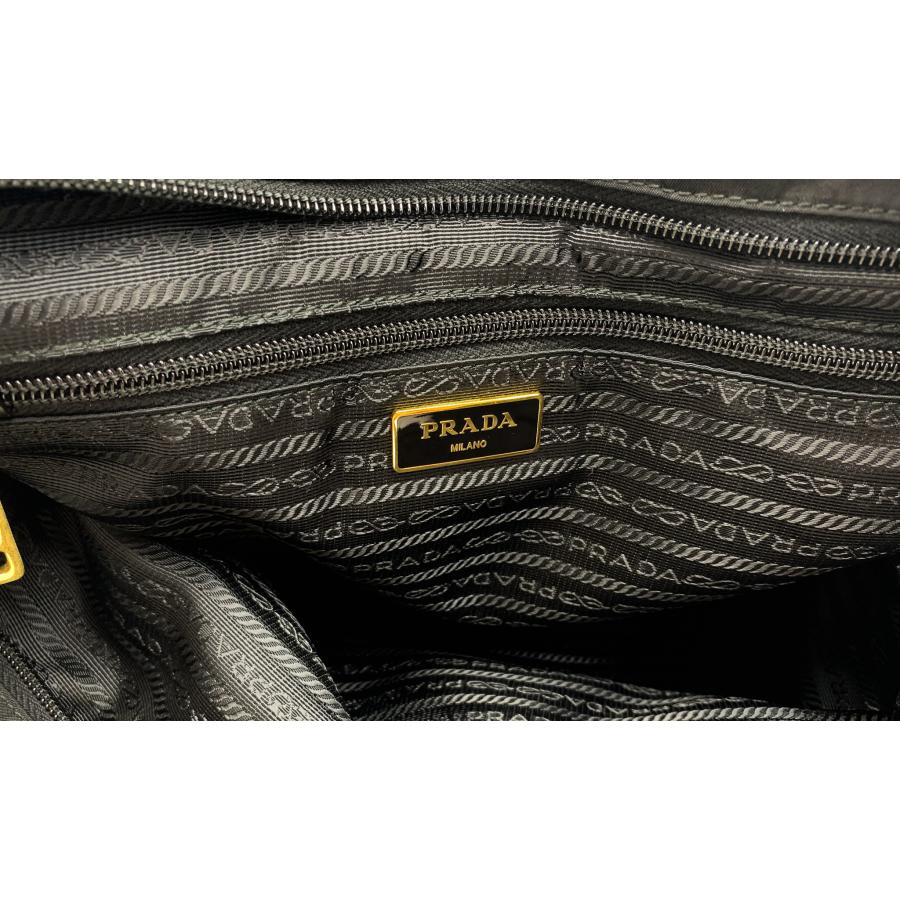 PPADA プラダ 黒 ブラック ゴールド金具 BN2530 2WAYショルダー