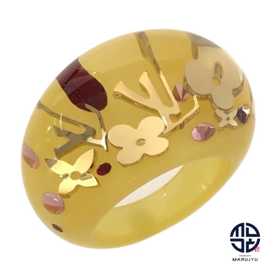 LOUIS VUITTON ルイヴィトン イエロー×ゴールド LVパターン バーグ