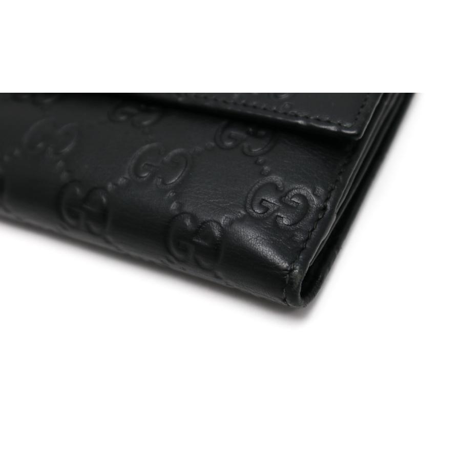 グッチシマ GUCCI グッチ 黒 長財布 サイフ 231841 : 塚口丸十質舗