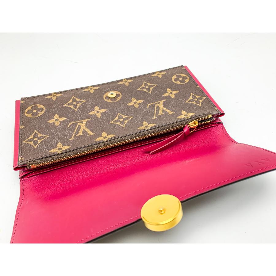 LOUIS VUITTON ルイヴィトン モノグラム ポルトフォイユ・フロール M64585 長財布 サイフ イニシャル入り｜marujyu78-brand｜10